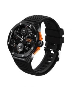 Dany Evolution Silicone Smartwatch-Black & Orange - On Installments - IS-0257